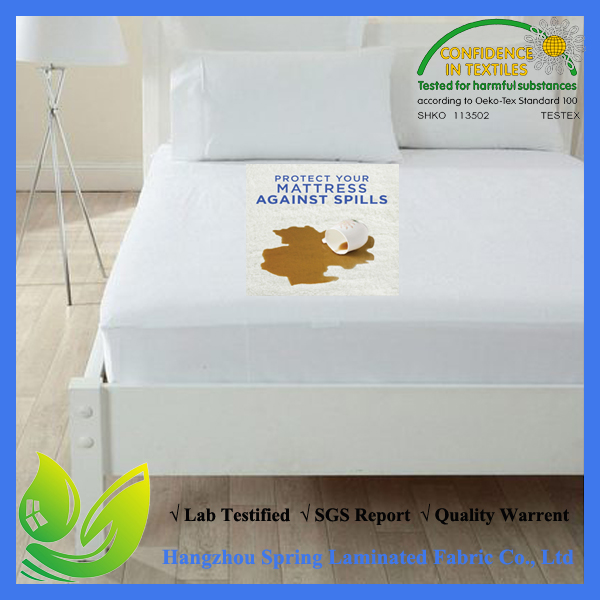 Premium Terry Cotton Mattress Cover - 100% Waterproof Hypoallergenic Breathable