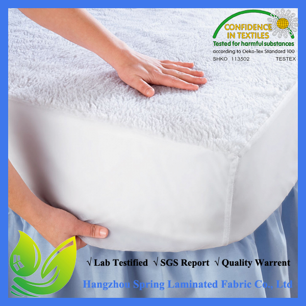 White Terry Queen Size Deep Pocket Waterproof Mattress Protector