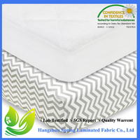 Bamboo Viscose Top Fitted, Quilted Crib Mattress Pad