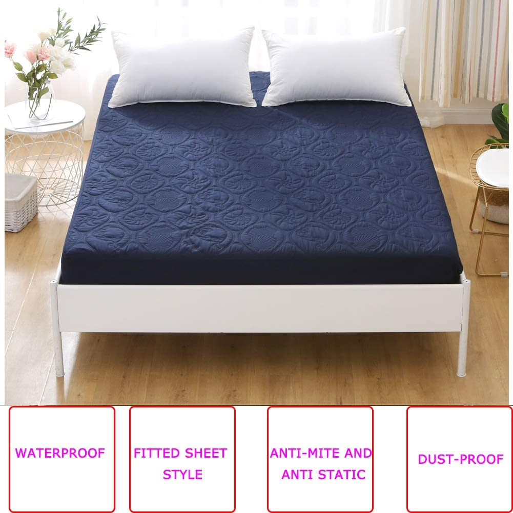 Custom Breathable Fitted Bed Protector Air Layer Waterproof Mattress Protector Cover