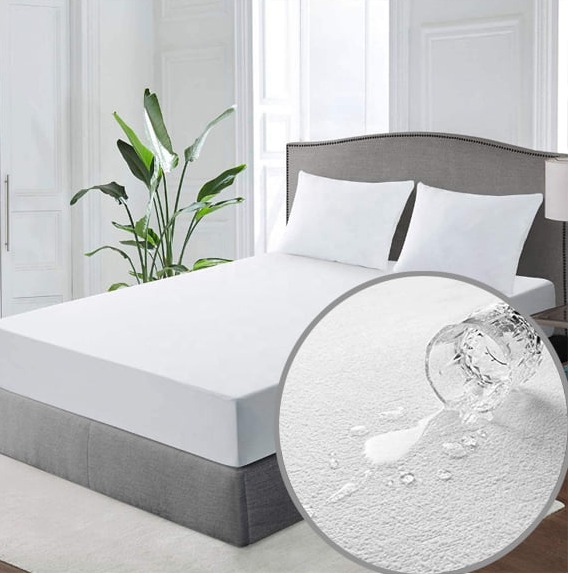Twin Size Premium 100% Cotton Terry Waterproof Mattress Protector Deep Pocket