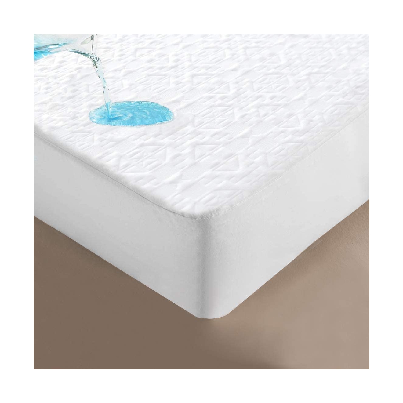 Bamboo Air Layer Fabric Mattress Protector Waterproof with Deep Pocket Skirt for Bed Mattress All Specifications