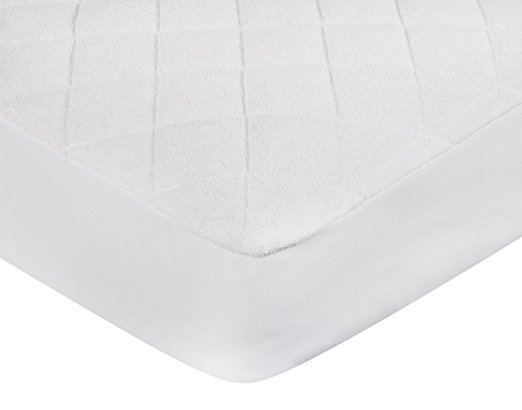 Premium Soft Cotton Terry Cover Crib and Toddler Bed Waterproof Mattress Protector