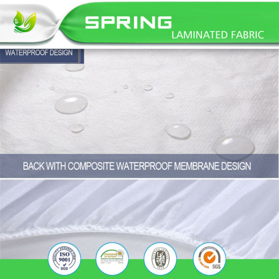 2017 New Organic Bamboo Terry Cloth Waterproof Crib Mattress Pad Cover
