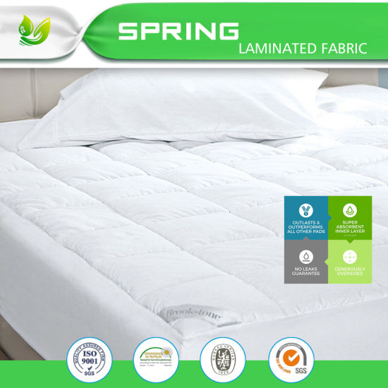 High Quality Waterproof 80% Cotton Terry Cloth Laminated TPU Mattress Protector