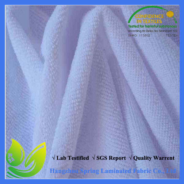 PU Coated White Color Waterproof Bulk Towel Fabric