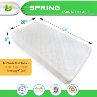 Organic Cotton Baby Crib Mattress Cover and Pad Liner Cover