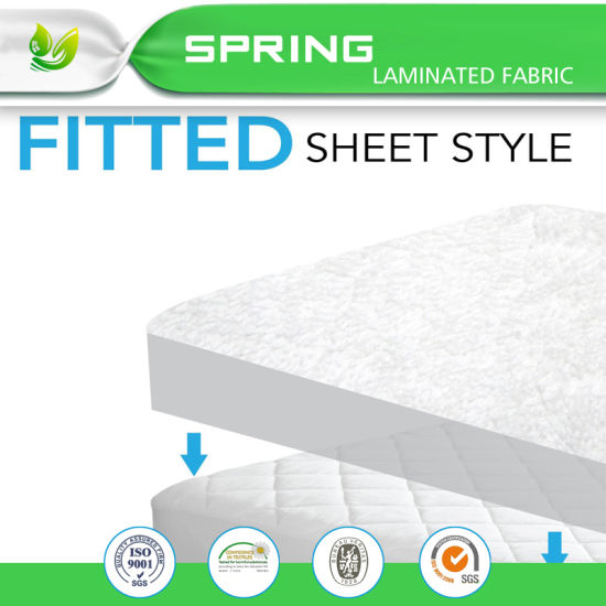 Luxury Fiited Sheet Waterproof Mattress Protector 100% Cotton Waterproof and Bed Bug Proof Mattress Cover