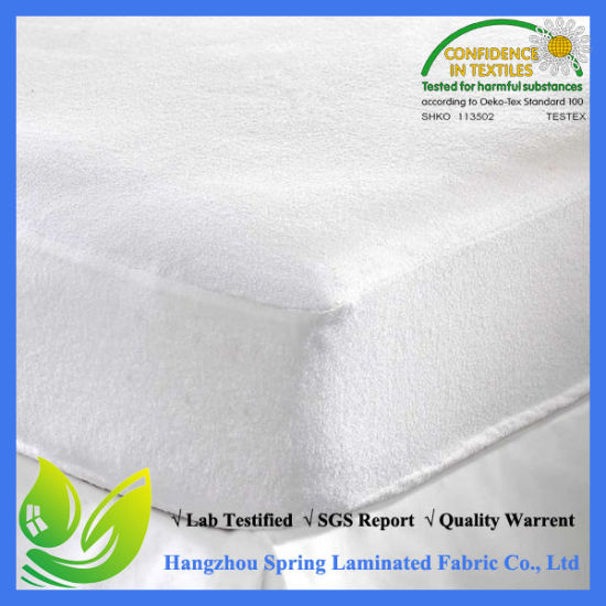 Natural Cotton Machine Washable Polyester Jacquard Deep Pocket Mattress Cover