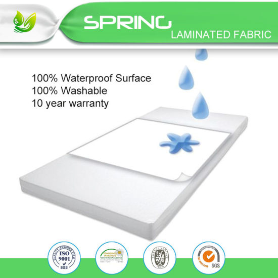 Cotton Terry Twin Warp Knit Waterproof Premium Mattress Cover for Home 10-Year Warranty China Wholesalers