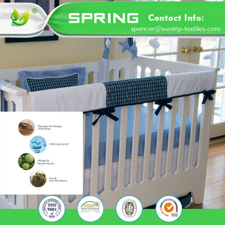 Superking Bed Bug Proof Fitted Style Baby Crib Mattress Encasement with TPU