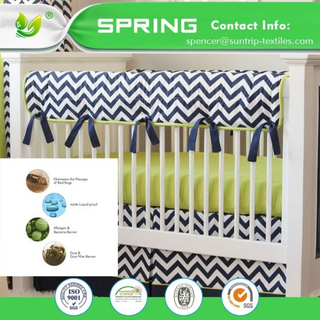 China Wholesale Coolmax Anti-Bed Bug Mattress Cover Waterproof 100% Washable Baby Crib Cover