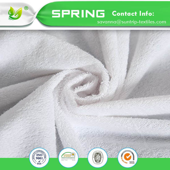 King Size Ultra Soft Fitted Waterproof Bamboo&Cotton Blend Terry Cloth Mattress Protector