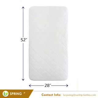 Ultra Soft Waterproof From Bamboo Rayon Fiber Crib Mattress Protector Pad