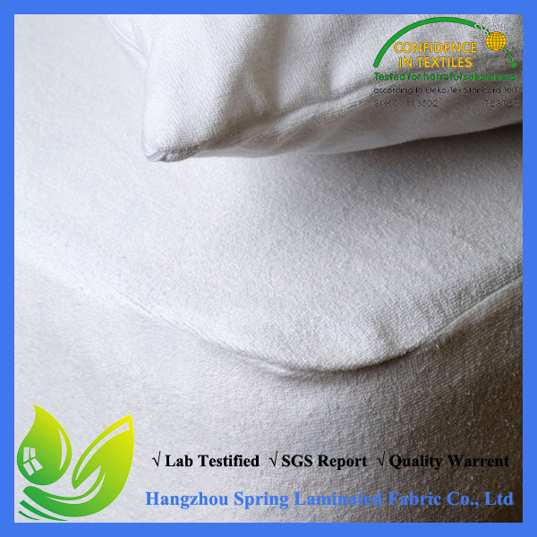 Waterproof 100% Polyester Jersey Waterproof Mattress Pad