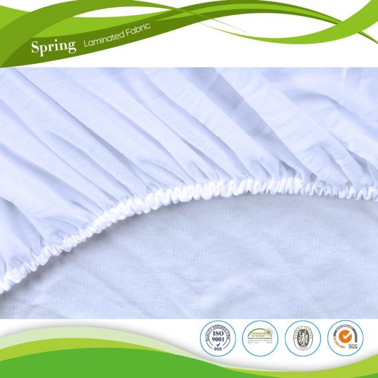 100% Pure Cotton Waterproof Fitted Mattress Cover with TPU
