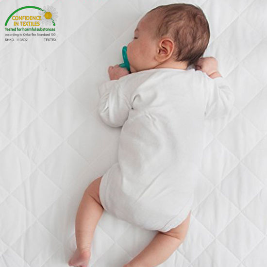 Hypoallergenic Pack N Play Fitted Sheet Style PVC Crib Mattress Cover