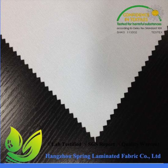 Waterproof PU Coating Polyester Knitted Fabric 210cm Width