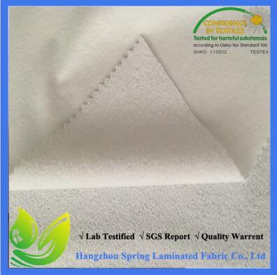 Antibacterial Waterproof TPU Laminated Terry Fabric