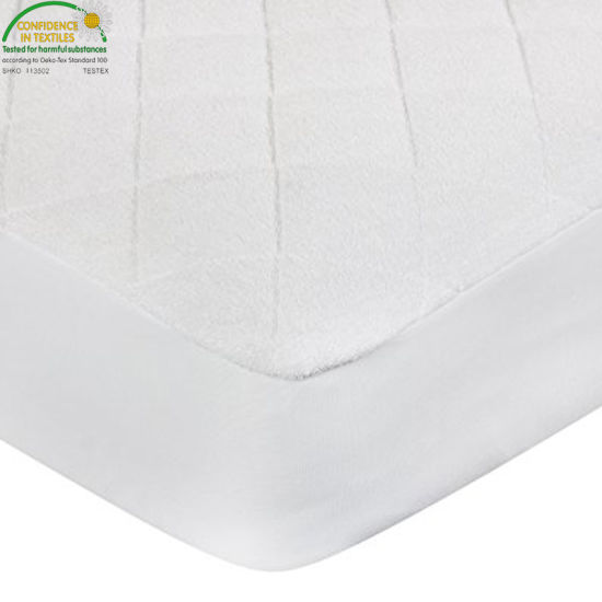 Comfortable Breathable Bamboo Material Machine and Dryer Friendly Waterproof Crib Mattress Pad