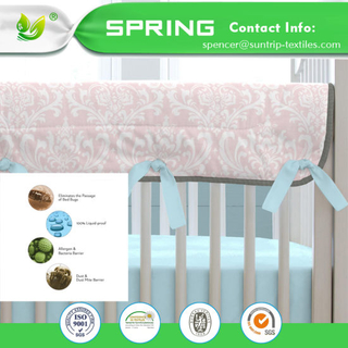 China Factory Favorable Price Hypoallergenic Cotton Terry Waterproof 100% Crib Mattress Encasement High Quality