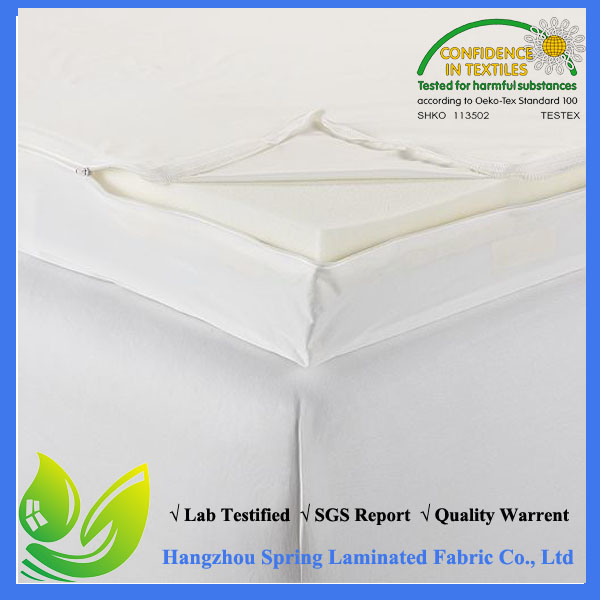 Hypoallergenic 100% Polyester Waterproof Bug Zip Mattress Encasement
