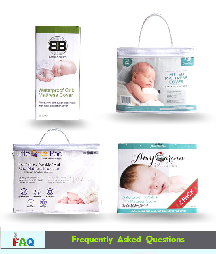 Micro Fiber Plus Waterproof Portable Crib Mattress Cover