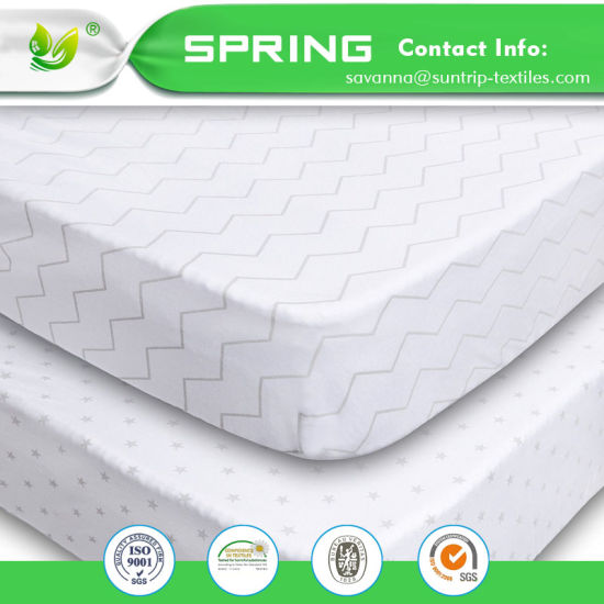 Crib Mattress Protector for Hot or Sweaty Sleepers - Waterproof Quilted Bamboo Cover
