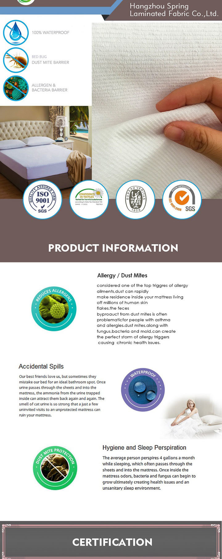 Mattress Protector - Bedbug Water Proof Mattress - Full Bed Mattress