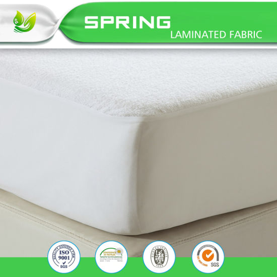 Fitted Style Anti Allergy Terry Cotton Elastic Waterproof Mattress Protector