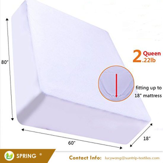 Premium Smooth Fabric Laminated with PVC Waterproof Mattress Cover