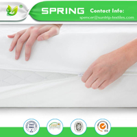 Hot Selling Price Cotton and Polyester Twin Size Mattress Cover Anti-Dust Mite Mattress Encasement with TPU
