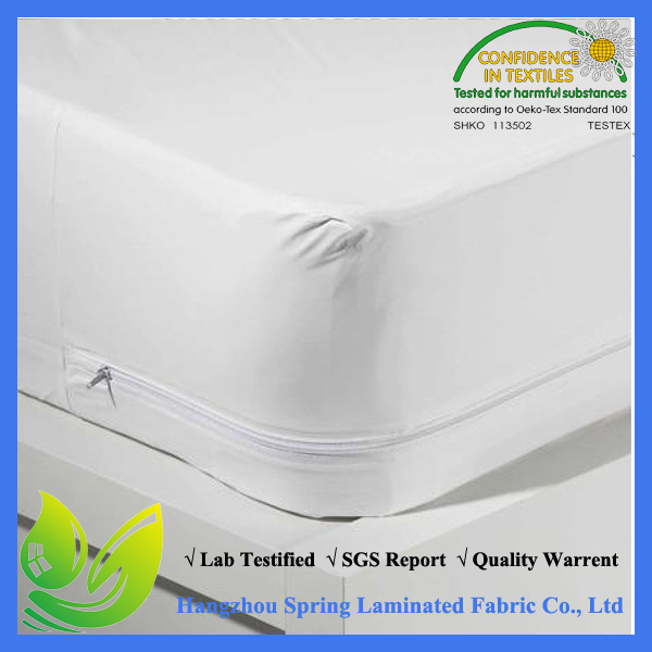 Zippered Encasement Waterproof, Dust Mite Proof, Bed Bug Proof Breathable Mattress Protector - Queen Size