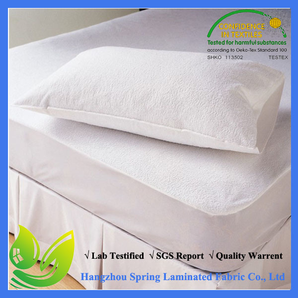 Towelling Deep Fitted Waterproof Terry Towel Mattress Protector