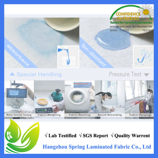 Polyester Jacquard Laminate Fabric Film TPU China Fits Mattress Waterproof Barrier Mattress Protector