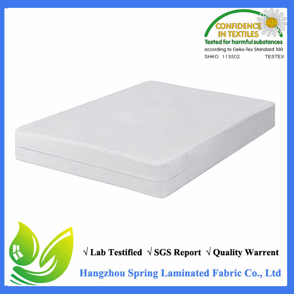 Hypoallergenic Zip Waterproof Silent Night Mattress Encasement