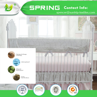 Hypoallergenic Item Stretch up to 30cm Deep All Bed Sizes Anti-Bed Bug Crib Mattress Encasement with TPU