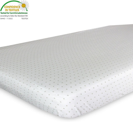 Chinese Suppliers Bamboo & Cotton Blend Quilted Waterproof Crib Mattress Pad/Cover with Zipper