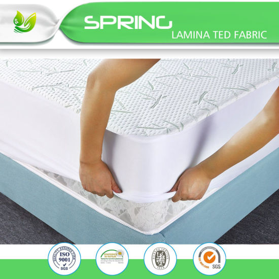 Anti-Allergy Bamboo Knitted Waterproof Mattress Protector