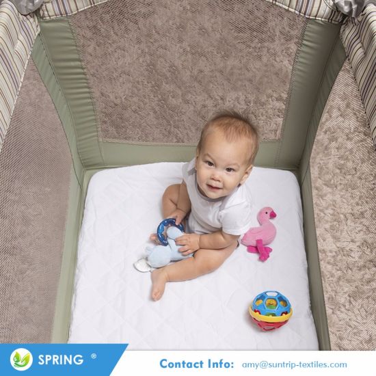 Chinese Suppliers Non Slip Design Non-Toxic Hypoallergenic Materials Crib Mattress Protector for Baby Cot