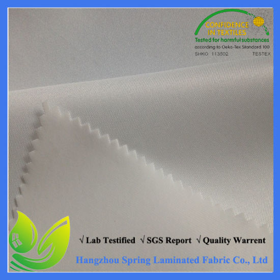 Waterproof PU Coating Polyester Knitted Fabric 210cm Width