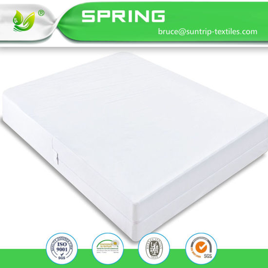 Zippered Anti Allergy Bed Bug Waterproof Mattress Total Encasement Protector Cover