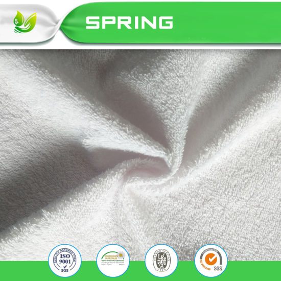 High Quality 100% Waterproof Terry Cloth Mattress Protector Fabric