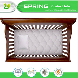 China Factory Favorable Price Bamboo Waterproof 100% Bed Bug Proof Baby Crib Mattress Encasement with TPU