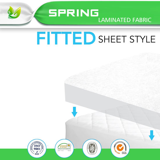 Bed Mattress Pad Cover Crib Size White Protector Pillow Top Topper Quilted Soft