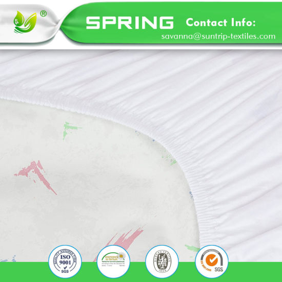 Natural Baby Crib Mattress Cover & Protector Organic Cotton Waterproof Fitted Crib Pad Cover