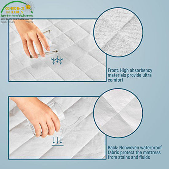 Wholesales Quilted Hypoallergenic Stain Protection Fitted (52X28X9 inches) Crib Mattress Cover/Mattress Pad Cover