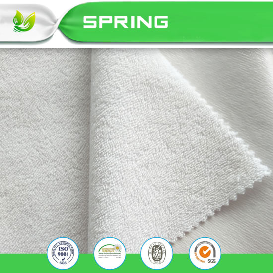 160GSM Cotton Terry Cloth Waterproof Fabric for Mattress Protector