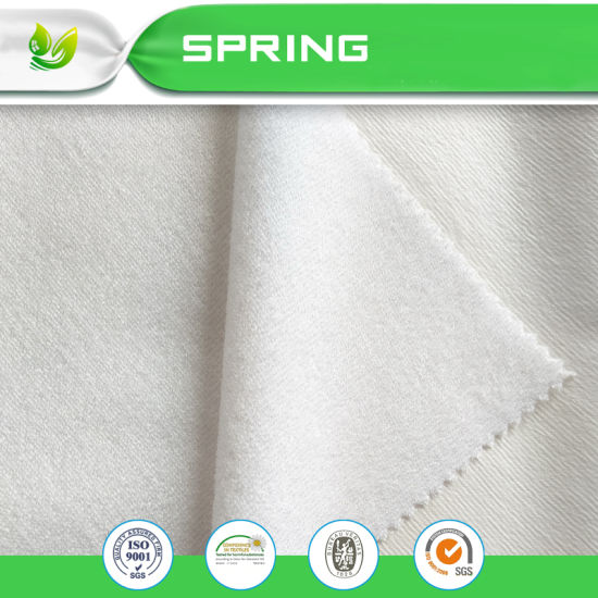 Whoesales Organic Bamboo Waterproof Terry Cloth Mattress Protector Fabric