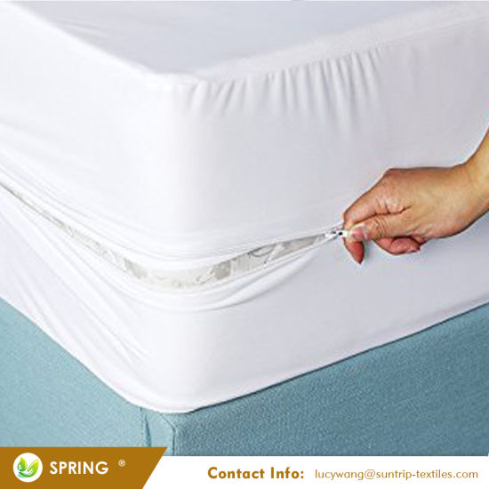 Bed Bug Dust Mite Proof Waterproof Mattress Cover with Zipper